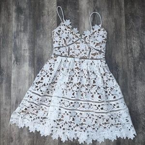 Chiccouture L’atiste white lace strap dress NWOT